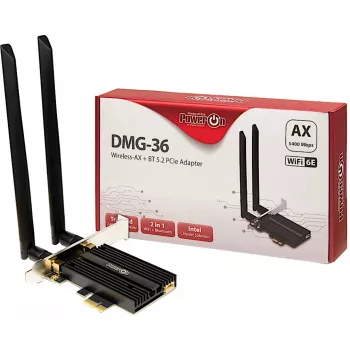 Εσωτερική κάρτα WLAN-Bluetooth Inter-Tech DMG-36 5400 Mbit/s Wi-Fi 6