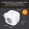 Πολύπριζο QOLTEC 52548 με 3× υποδοχές AC και θύρα USB