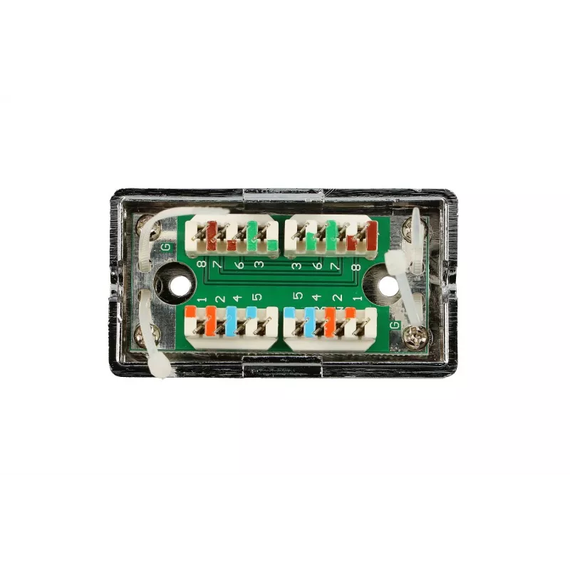 Extralink CAT5E STP κουτί σύνδεσης, Barrel, Connector, ασημί