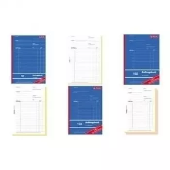 Herlitz 880534 Βιβλίο παραγγελιών A5, 3 x 40 φύλλα, αυτοαντιγραφόμενο