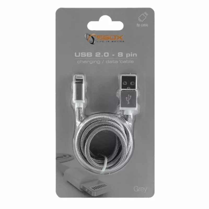 Sbox USB 2.0 8 Pin IPH7-GR γκρι