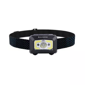 Φακός κεφαλής Superfire X30, 340 lm, USB, 5 λειτουργίες, 130 m