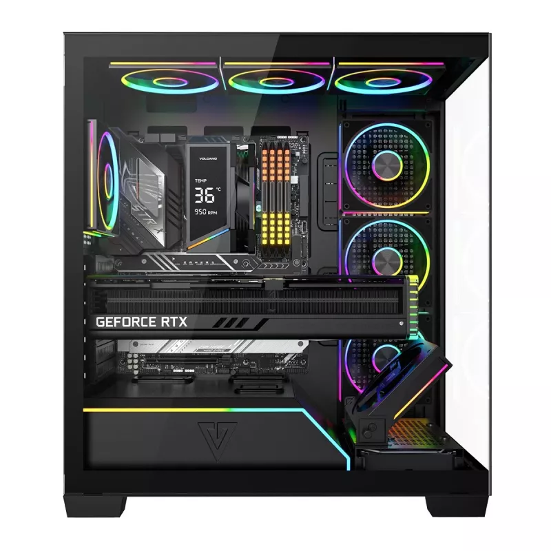 Modecom Volcano Stellar Plus ARGB Midi 8F μαύρο