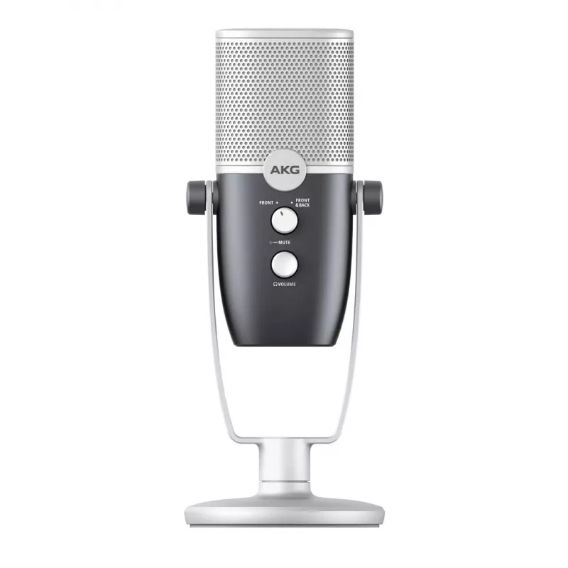 AKG Ara - επαγγελματικό πυκνωτικό μικρόφωνο USB, μπλε-ασημί