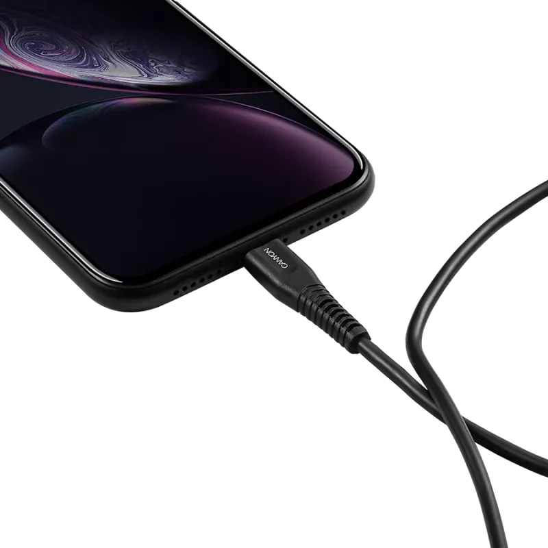 CANYON Καλώδιο MFI-4 Type-C σε Lightning 1,2m Μαύρο