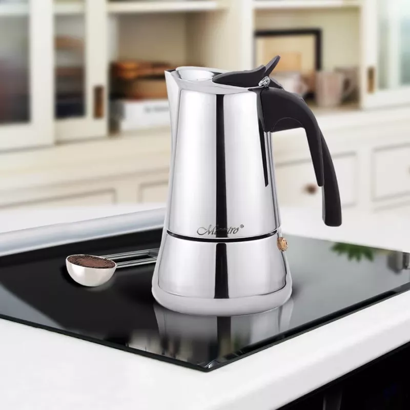 Μηχανή καφέ Pad Maestro MR1660-200 (χειροκίνητη) — 0,2 L, Χρώμιο