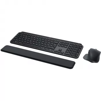 Logitech MX Keys S Combo Πληκτρολόγιο Ποντίκι περιλαμβάνεται Γραφείο RF Ασύρματο + Bluetooth QWERTZ Ελβετικό Γραφίτης