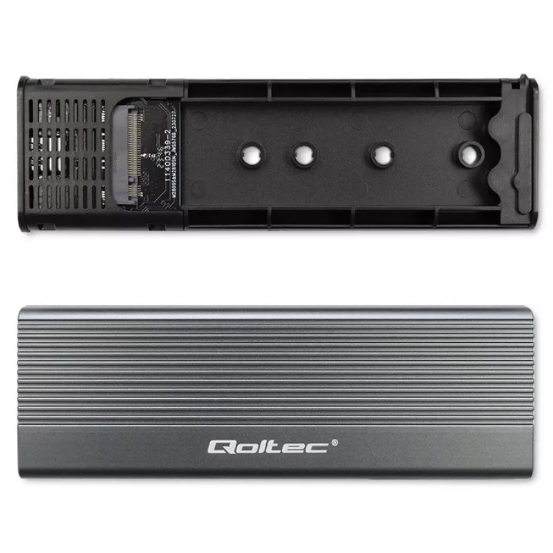 Θήκη Qoltec για M.2 SSD, SATA, NGFF, USB-C