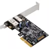 SilverStone ECU03 - Αντάπτορας USB - PCIe 2,0 x2 Low Profile - USB-C 3,1 x 1 + USB-C x 1 (SST-ECU03)