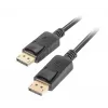 Lanberg Καλώδιο DisplayPort 19 Pin V1.2 4K, 1M | CA-DPDP-10CC-0010-BK | DisplayPort σε DisplayPort