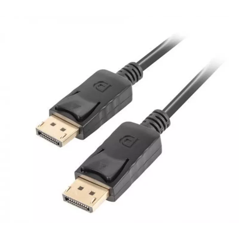 Lanberg Καλώδιο DisplayPort 19 Pin V1.2 4K, 1M | CA-DPDP-10CC-0010-BK | DisplayPort σε DisplayPort