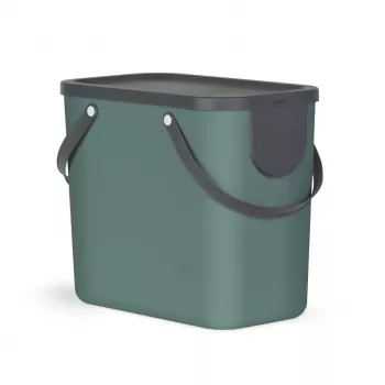 Rotho Albula κάδος διαλογής απορριμμάτων, 25 l, σκούρο πράσινο