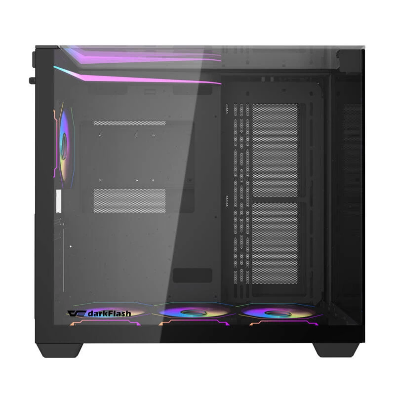 Κουτί υπολογιστή Darkflash TH285 (μαύρο) + 4 ανεμιστήρες