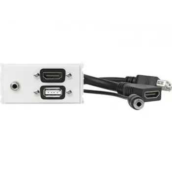 Vivolink WI221281 πρίζα HDMI + USB A + 3,5 mm λευκή