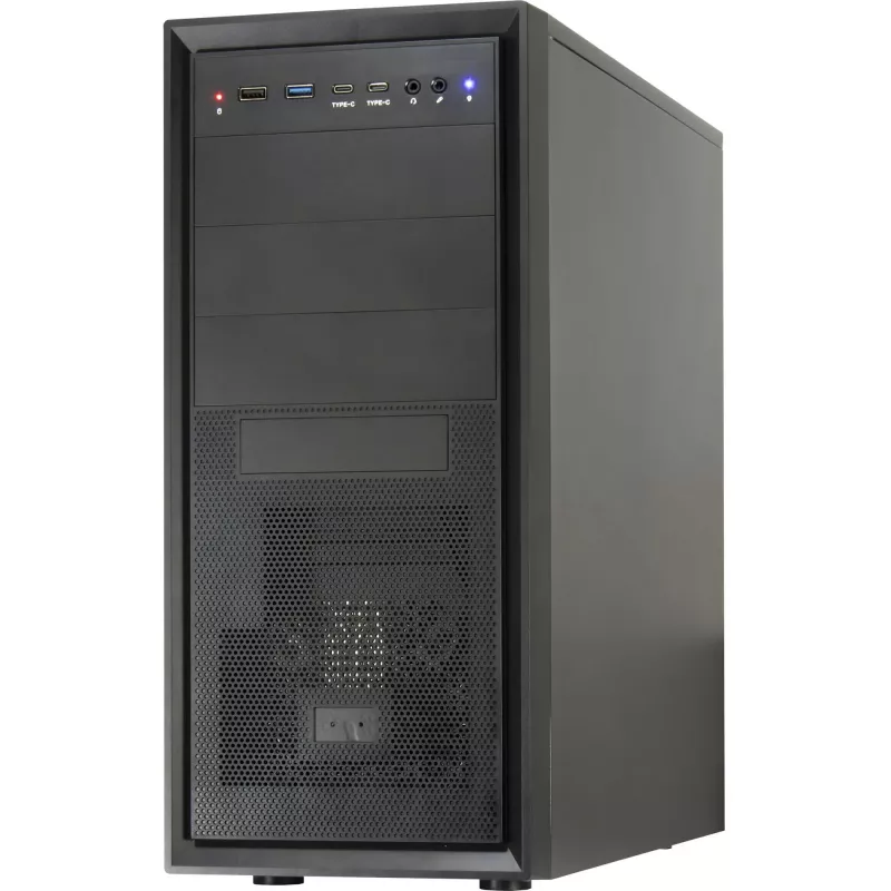 Κουτί υπολογιστή Inter-Tech ATX IT-8862 Plaid, Χρώμα Μαύρο