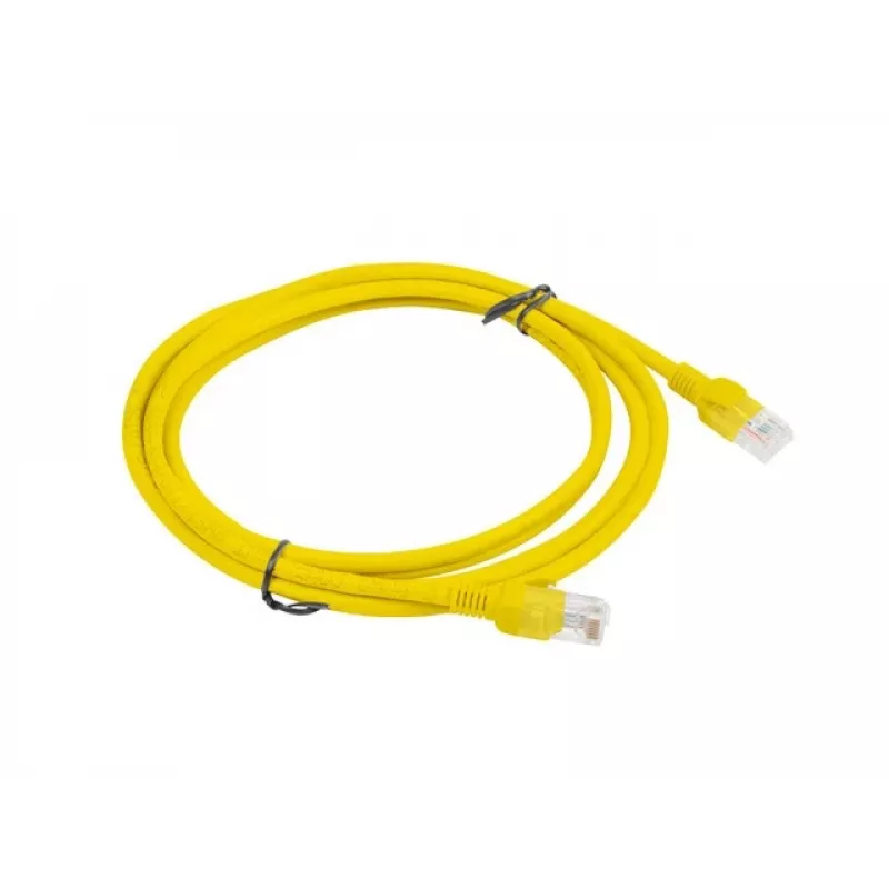 PATCHCORD Cat.5E UTP 2M κίτρινο FLUKE PASSED LANBERG 10-PACK