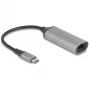 DeLOCK 81570 προσαρμογέας καλωδίου USB Type-C RJ-45 0,15 m ανθρακί