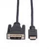 ROLINE καλώδιο αντάπτορα HDMI σε DVI-D (Single Link) - 1,5m - μαύρο (11.04.5516)
