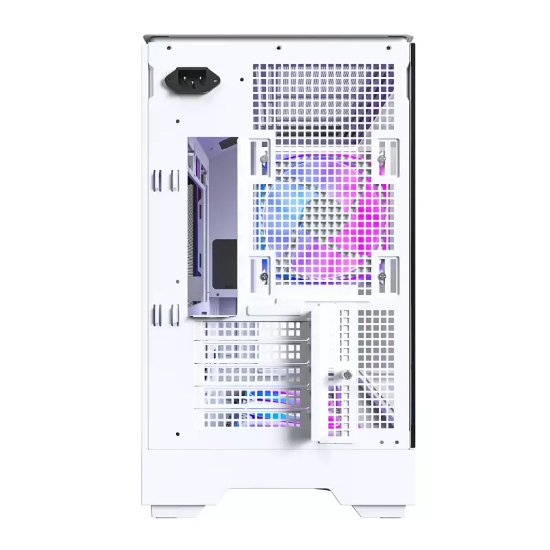 Κουτί PC Montech KING 15 PRO λευκό — Micro ATX / Mini-ITX, Midi Tower