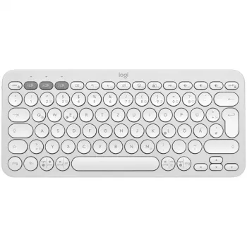 Logitech Pebble Keys 2 K380S Tonal White Γερμανικό BTN/ACENTRAL-419UNIVERSAL (920-011796)