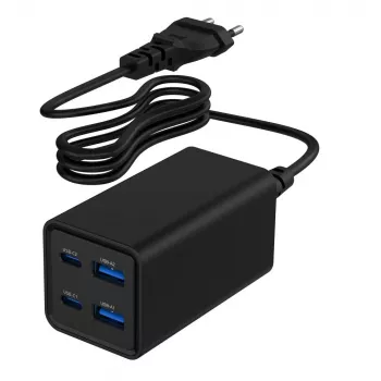 Gembird TA-UC-2A2C-PD65-01-BK Φορτιστής για φορητές συσκευές Laptop, Smartphone Μαύρο AC Ταχεία φόρτιση Εσωτερικού χώρου