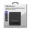Αναγνώστης Καρτών ID QOLTEC Smart-Chip — USB, μαύρο, 84,5×65×16 mm, 63 g