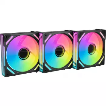 Alpenföhn 84000000228 Wing Boost 4 PWM RGB ανεμιστήρες case, 120 mm, 500–1800 rpm, 3 τεμ., μαύροι