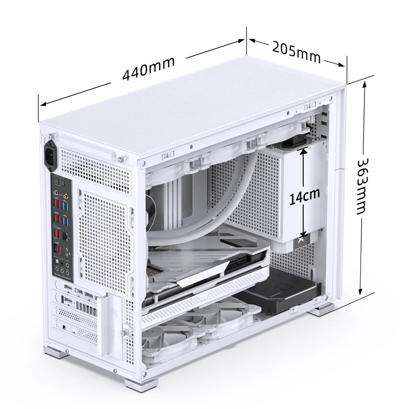 Κουτί PC Jonsbo D31 MESH Midi Tower λευκό
