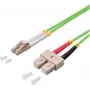 LogiLink - καλώδιο patch - LC/UPC Multi-Mode (αρσενικό) σε SC/UPC Multi-Mode (αρσενικό) - 3 m - οπτική ίνα - Duplex - 50/125 μικρόμετρα - OM5 - χωρίς αλογόνα - ανοιχτό πράσινο