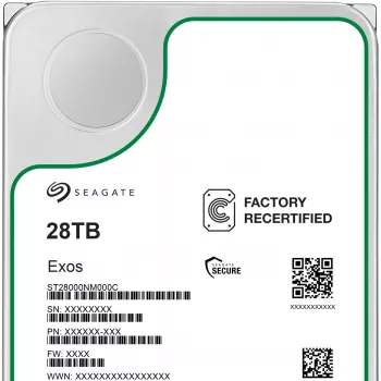 Seagate Exos ST28000NM000C-FR σκληρός δίσκος 28 TB SATA-600, 7200 rpm, Factory Refurbished