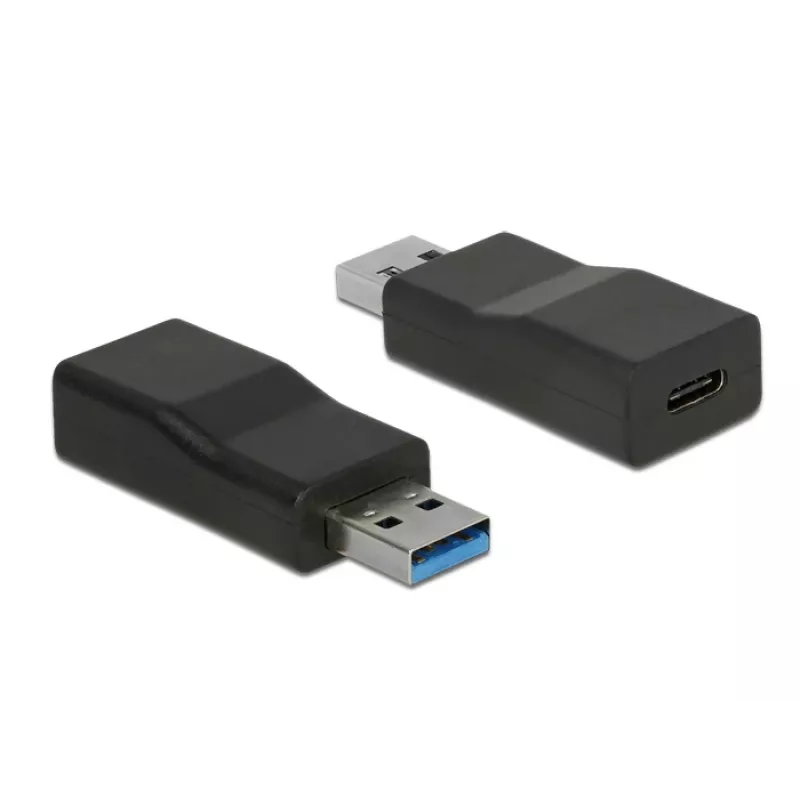Προσαρμογέας καλωδίου DeLOCK 65696 USB 3.1 Gen 2 Type-A σε Type-C μαύρο