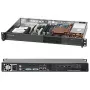 Supermicro - SuperChassis 510-203B (μαύρο) - τοποθέτηση rack 1U - micro ATX 200 Watt μαύρο