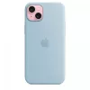 Θήκη σιλικόνης Apple iPhone 15 Plus Ανοιχτό μπλε MagSafe