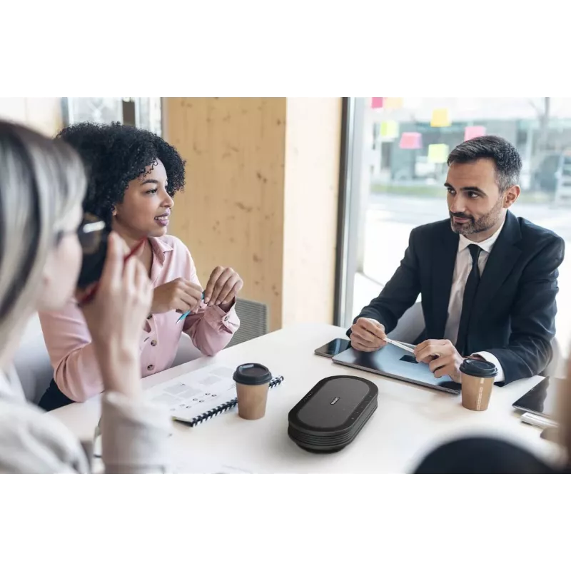 Philips PSE0501 Smart Meeting ασύρματο μικρόφωνο συνεδριάσεων με βοηθό συσκέψεων Sembly, USB-C, μαύρο/γκρι