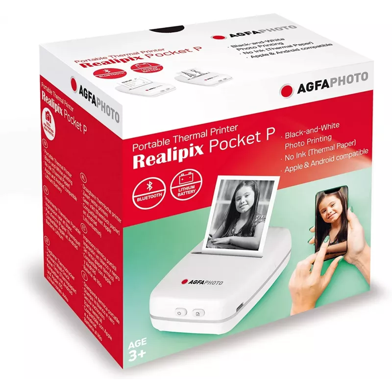 Εκτυπωτής AgfaPhoto Realpix Pocket P θερμικός λευκό