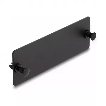 Τυφλό κάλυμμα οπτικών ινών DeLOCK μαύρο 109 mm μέταλλο