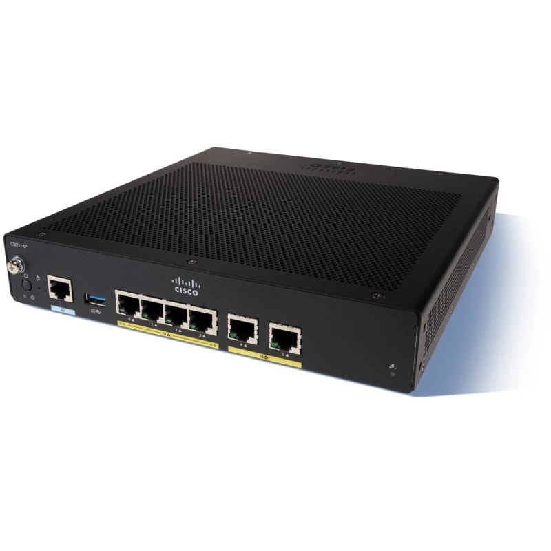 Ενσύρματος δρομολογητής Cisco C927-4P Gigabit Ethernet μαύρο