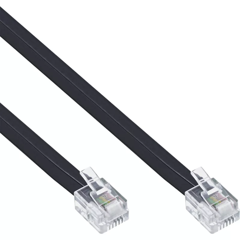 InLine καλώδιο Modular RJ12 βύσμα αρσενικό / βύσμα αρσενικό 6P6C 20m