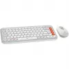 Logitech POP Icon Combo Bluetooth QWERTZ Swiss Πορτοκαλί Λευκό Ποντίκι