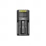 Nitecore UMS2 φορτιστής μπαταρίας οικιακών μπαταριών DC ιόντων λιθίου νικελίου-καδμίου