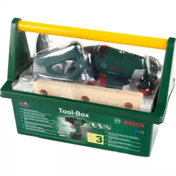 Theo Klein 8520 Bosch Toolbox I με πολλά εργαλεία I περιλαμβάνει μπαταριοκίνητο κατσαβίδι