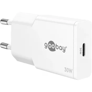 USB-C PD GaN λεπτός ταχυφορτιστής (30 W) (λευκό)
