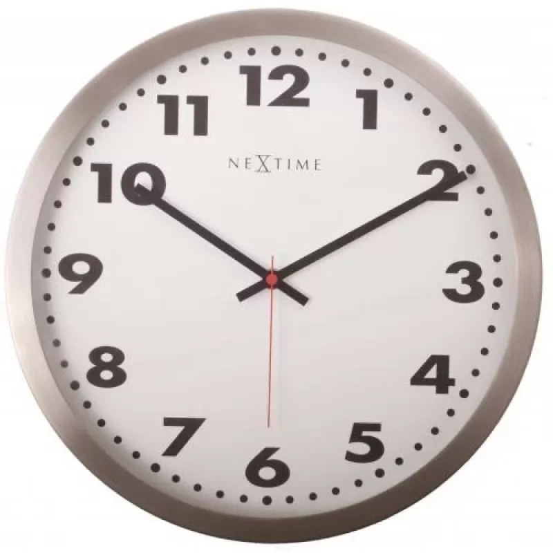 NeXtime Επιτοίχιο ρολόι 2519 Arabic, Ø25 cm, Λευκό