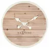 NeXtime ρολόι 3134wi Plank, Ø50 cm, επιτοίχιο, λευκό