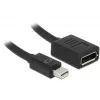 Καλώδιο DisplayPort DeLOCK 65554 Mini DisplayPort 0,21 m μαύρο