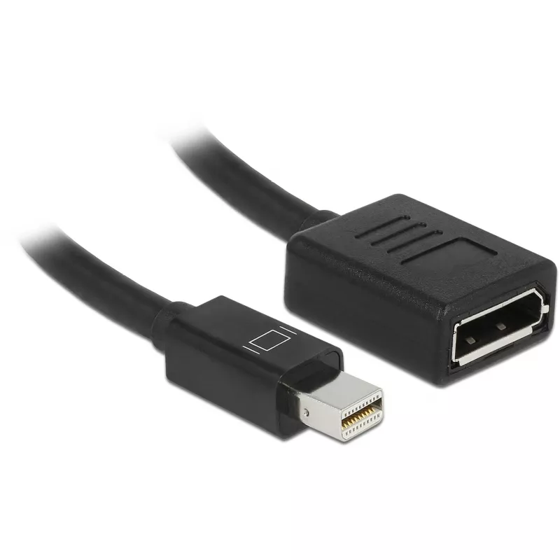 Καλώδιο DisplayPort DeLOCK 65554 Mini DisplayPort 0,21 m μαύρο