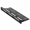 Patch panel 1U LANBERG PPKS-1124-B, 24 θύρες, 1U, ABS, μαύρο, 482,6×44,5×154 mm