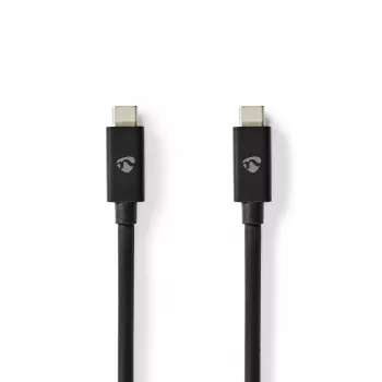 Nedis καλώδιο USB-C 2m 4.0 Gen2x2, 240W, 20 Gbps (CCGB66020BK20)