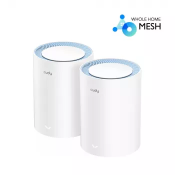 Mesh-System Cudy M1200 συσκευασία 2 τεμ. – Dualband Wi-Fi 5 (300/867 Mbit/s), 2 μονάδες, 1x θύρα LAN, υποστηρίζει 100 συσκευές