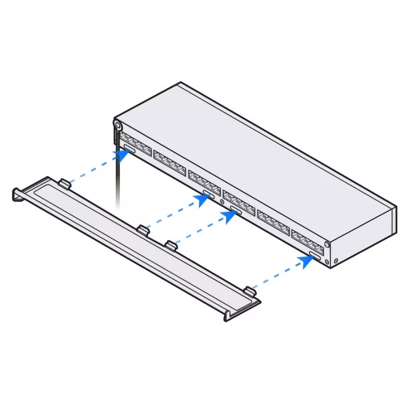 Ubiquiti UACC-ETH-SP-Panel-24 - Προστασία υπέρτασης Ethernet, πάνελ τοποθέτησης rack